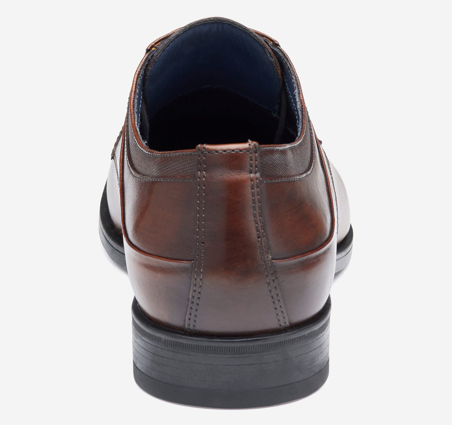 Johnston & Murphy Gibbons Plain Toe Mahogany