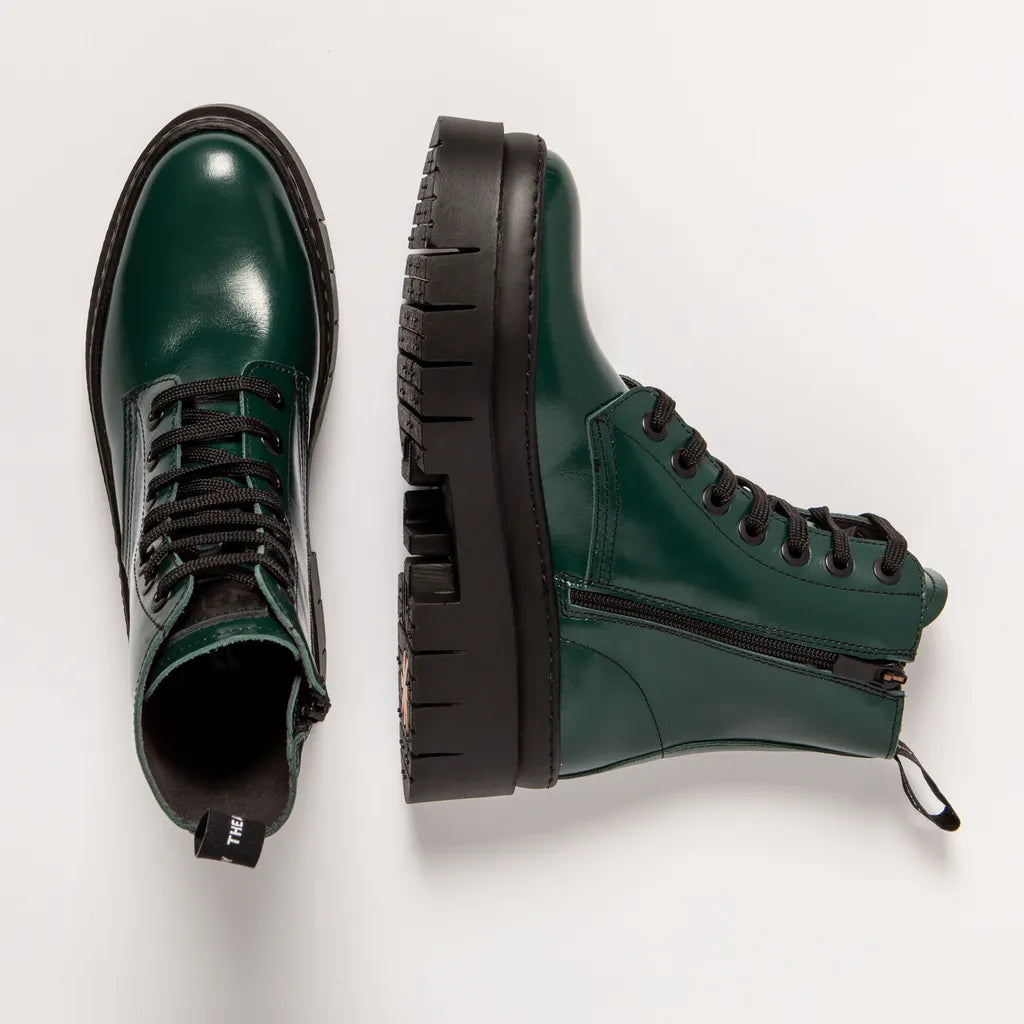 art Amberes 1953 Boot Jungle Green Shiny