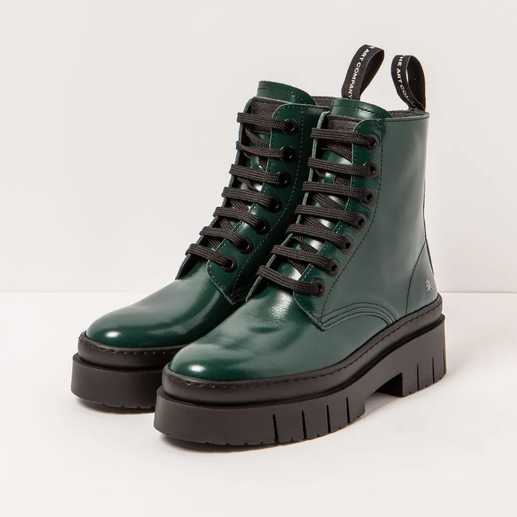 art Amberes 1953 Boot Jungle Green Shiny