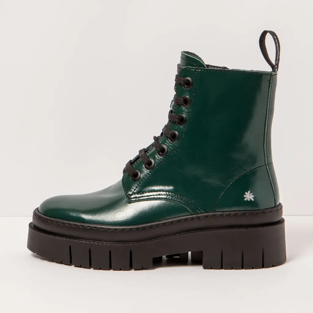art Amberes 1953 Boot Jungle Green Shiny