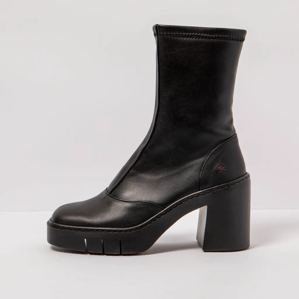 art Berna 1973 Boot Black Nappa