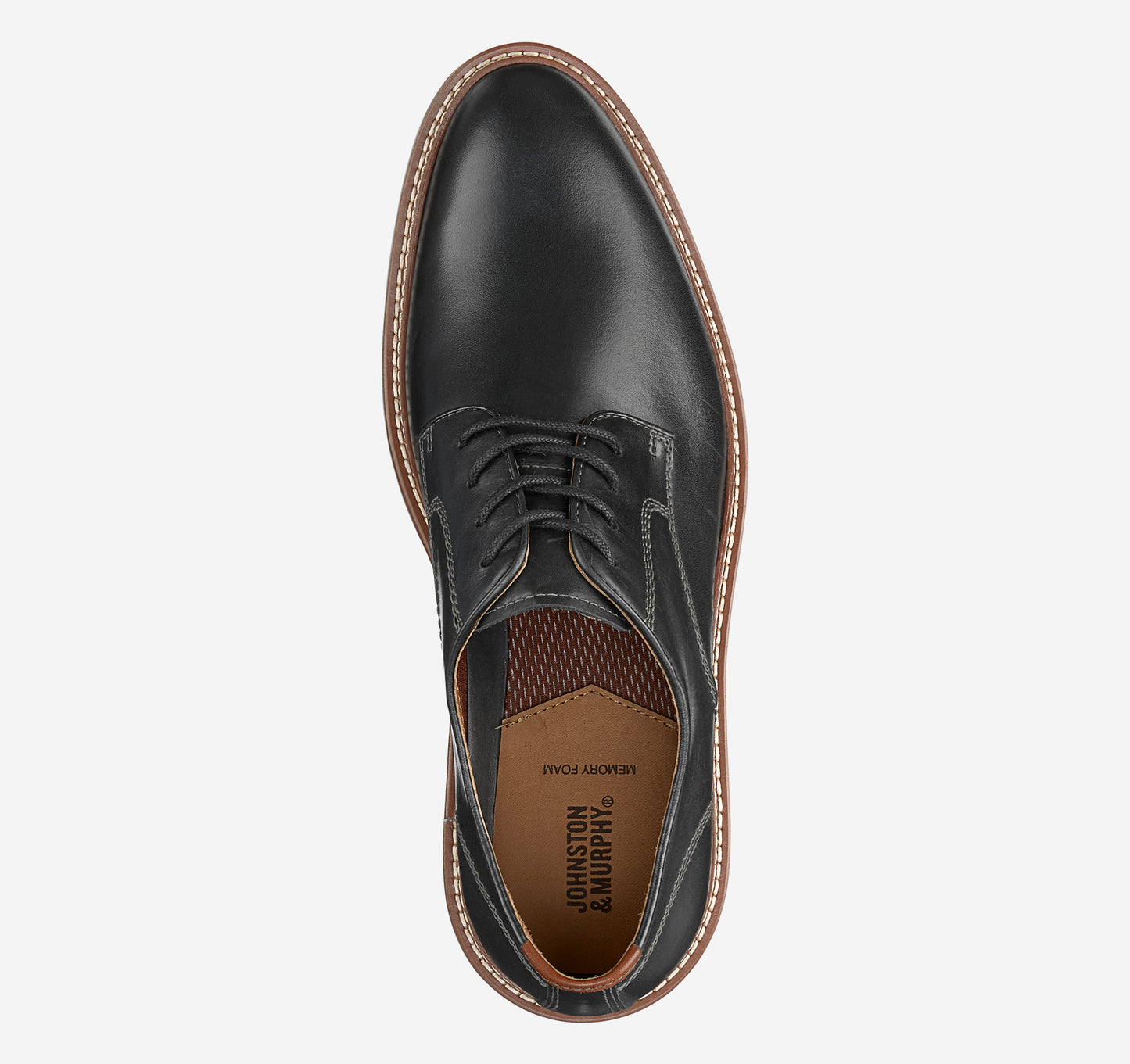 Johnston & Murphy Upton Plain Toe Black