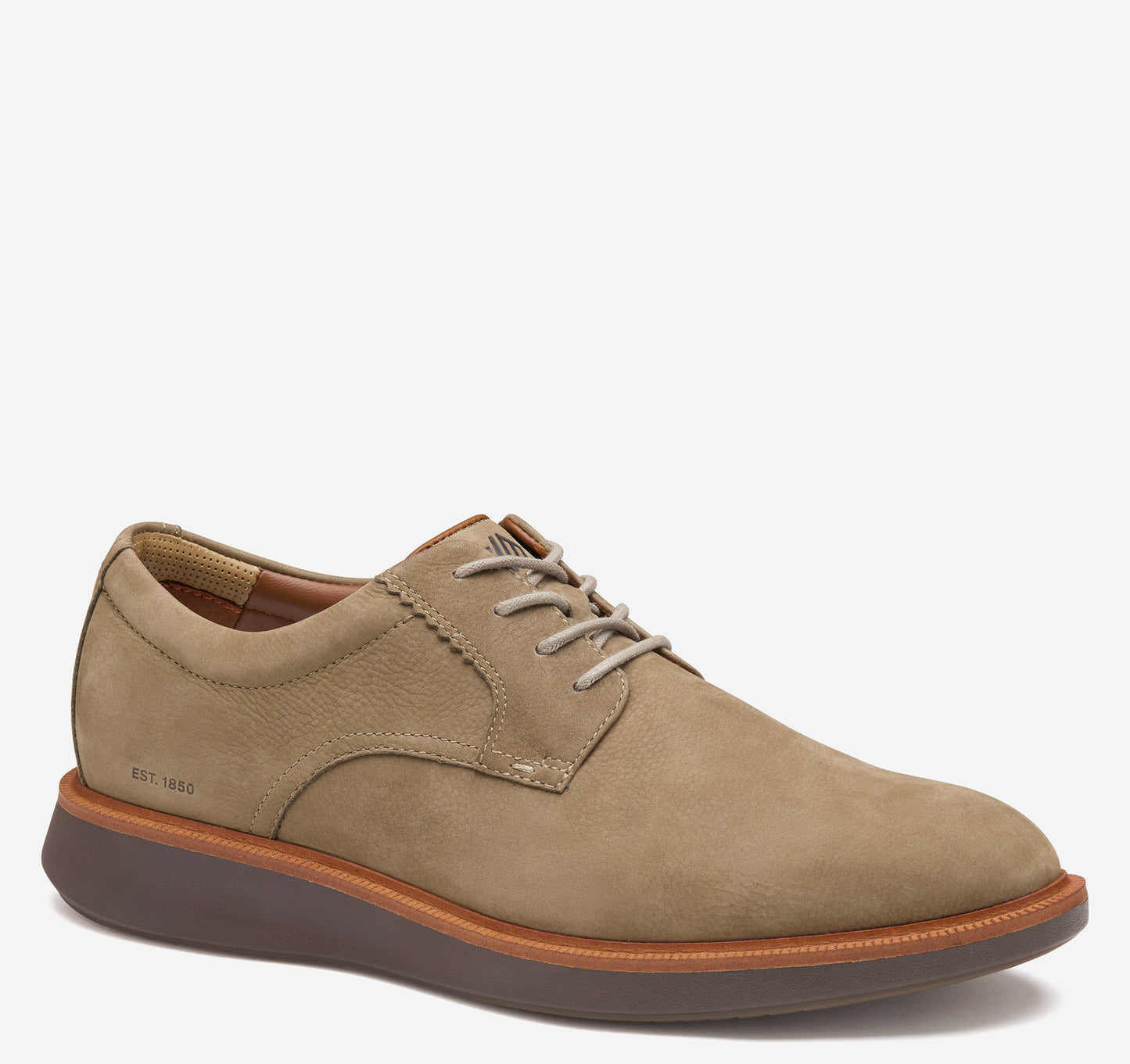 Johnston & Murphy Parker XC+ Plain Toe Waterproof Taupe Nubuck