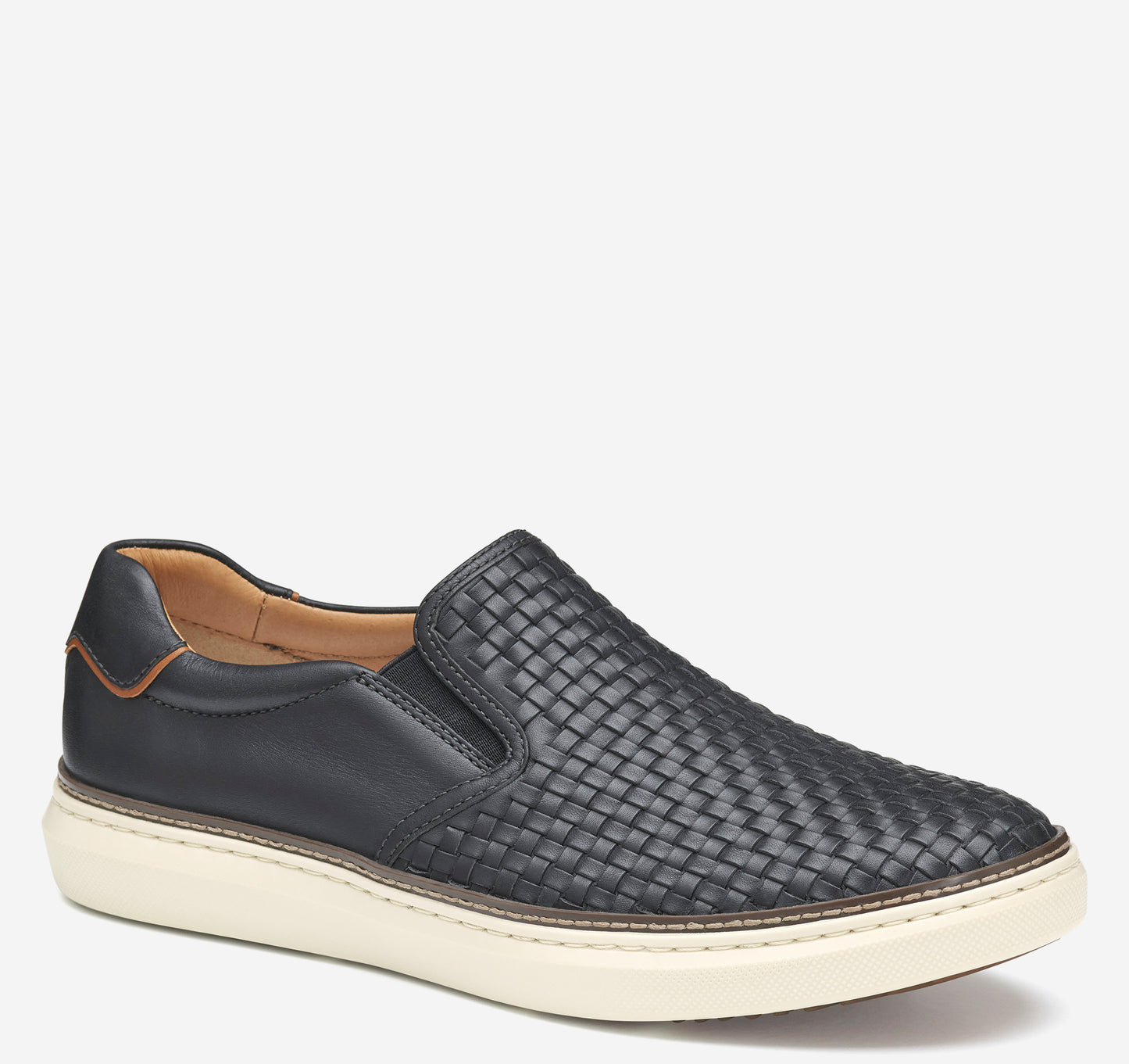 Johnston & Murphy McGuffey 2 Woven Slip-on Black