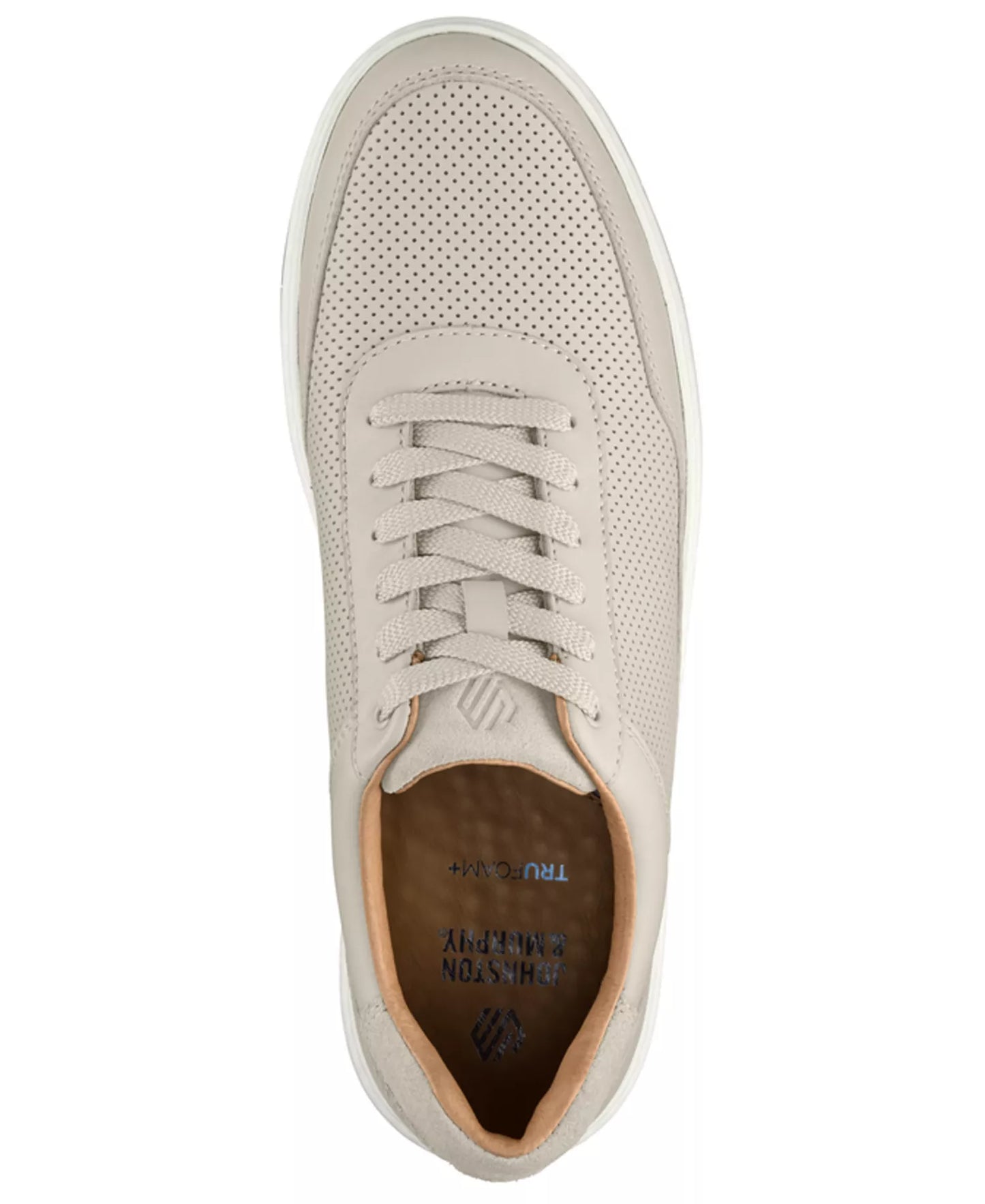 Johnston & Murphy Dawson Perfed Beige Leather