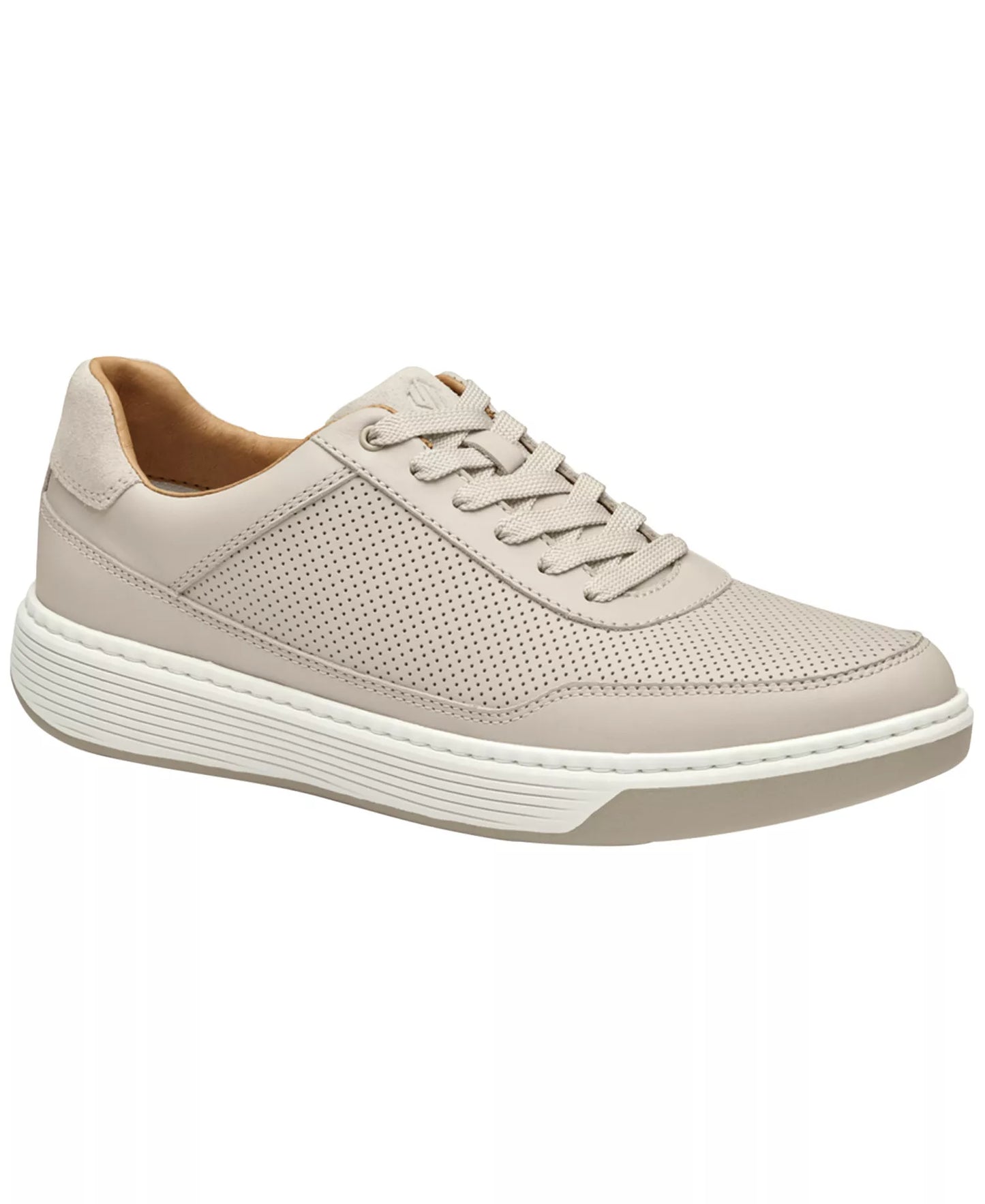 Johnston & Murphy Dawson Perfed Beige Leather