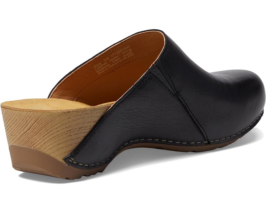 Dansko Talulah Black Milled Burnished