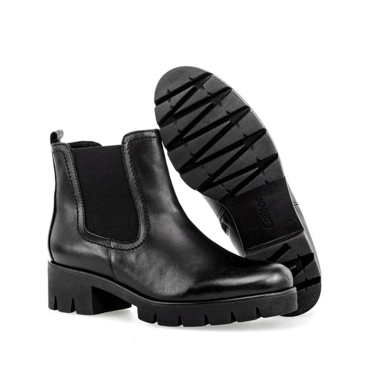 Gabor Chelsea Black Leather