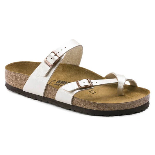 Birkenstock Mayari Pearl White Biko-Flor
