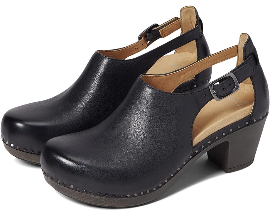 Dansko Sassy Black Milled Burnished