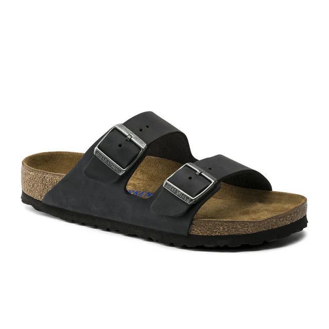 Birkenstock Arizona Black Oiled Soft Footbed