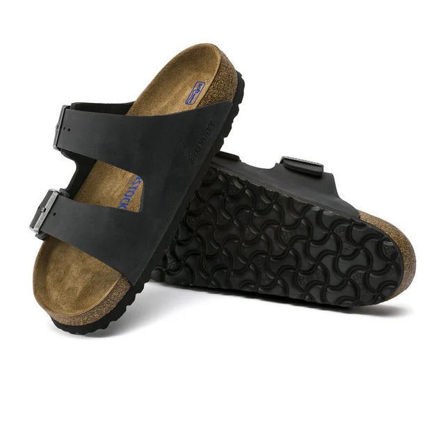 Birkenstock Arizona Black Oiled Soft Footbed