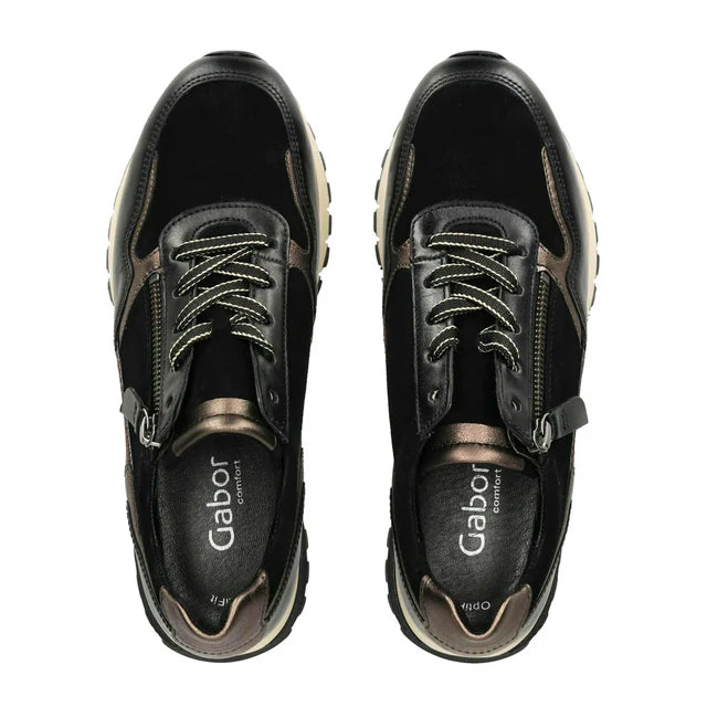 Gabor 378 Black/Mohair/Smog