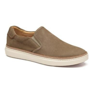 Johnston & Murphy McGuffey 2 Perfed Slip-On Taupe
