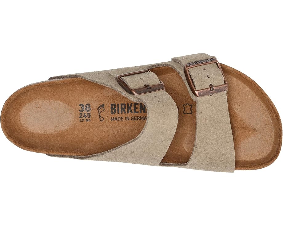 Birkenstock Arizona Taupe Suede Original Footbed