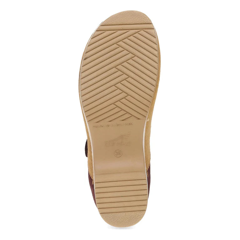 Dansko Bonny Mary Jane Tan/Mulberry Burnished Nubuck