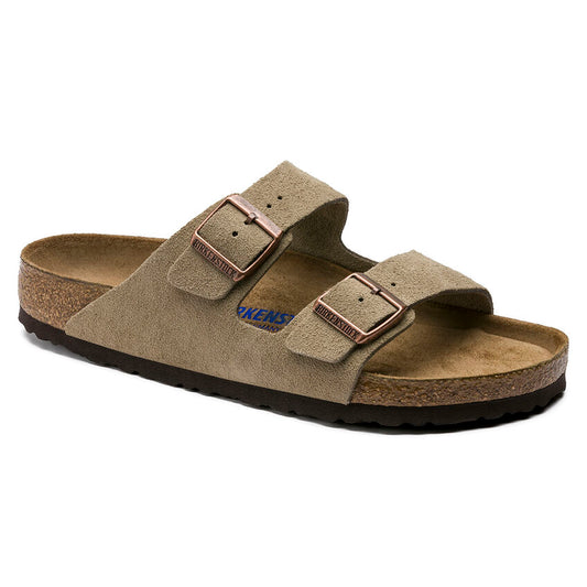 Birkenstock Arizona Taupe Suede Soft Footbed