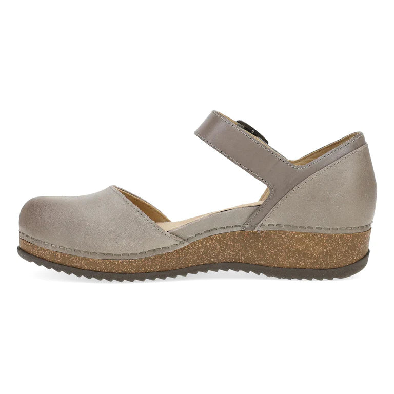 Dansko Mae Taupe Burnished Suede