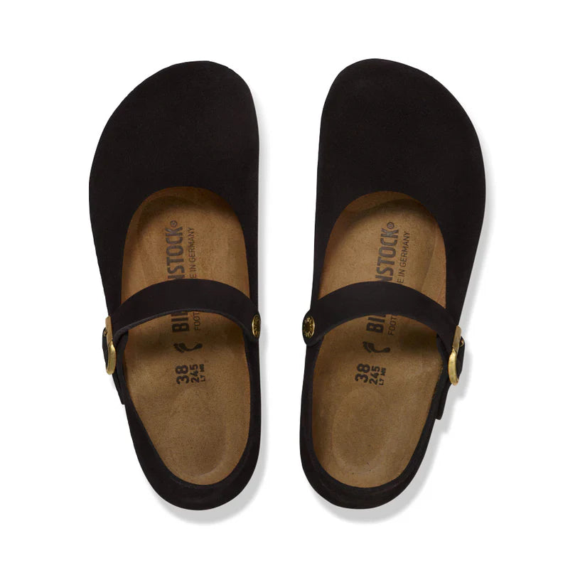 Birkenstock Mantova Black Suede