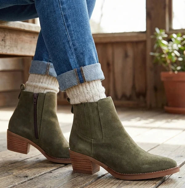 Eric Michael Sahara Green Suede