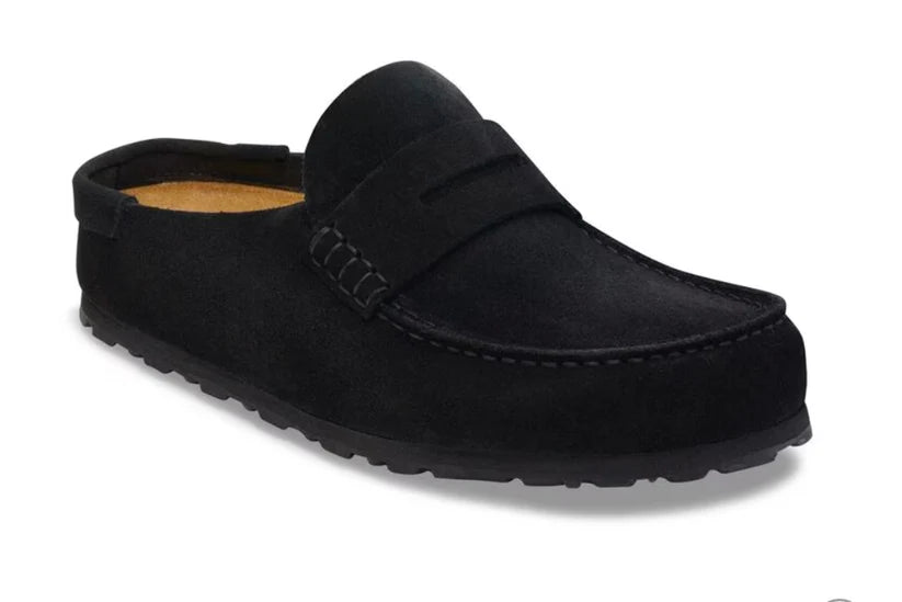 Birkenstock Naples Wrapped Black Suede