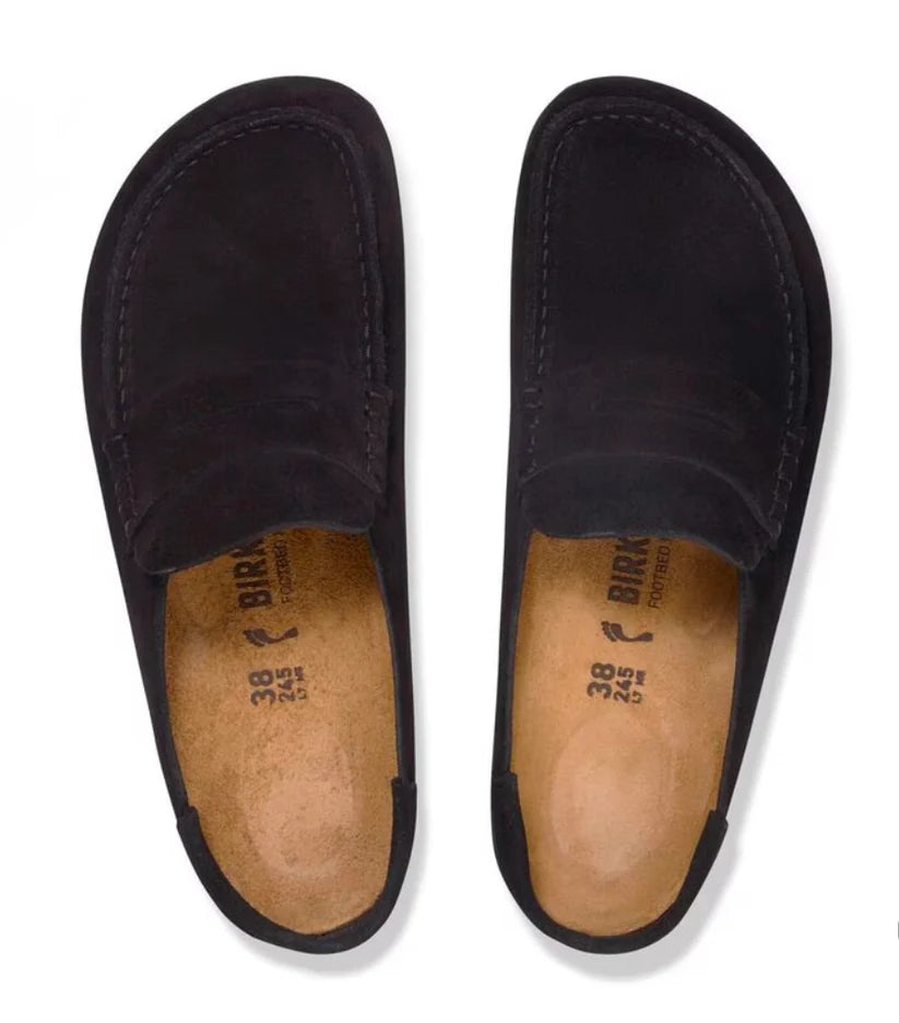 Birkenstock Naples Wrapped Black Suede