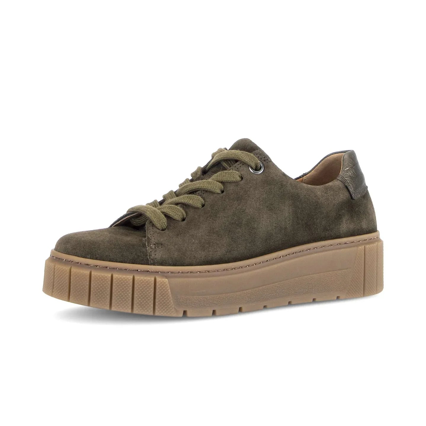 Gabor Frida Sneaker Olive Suede