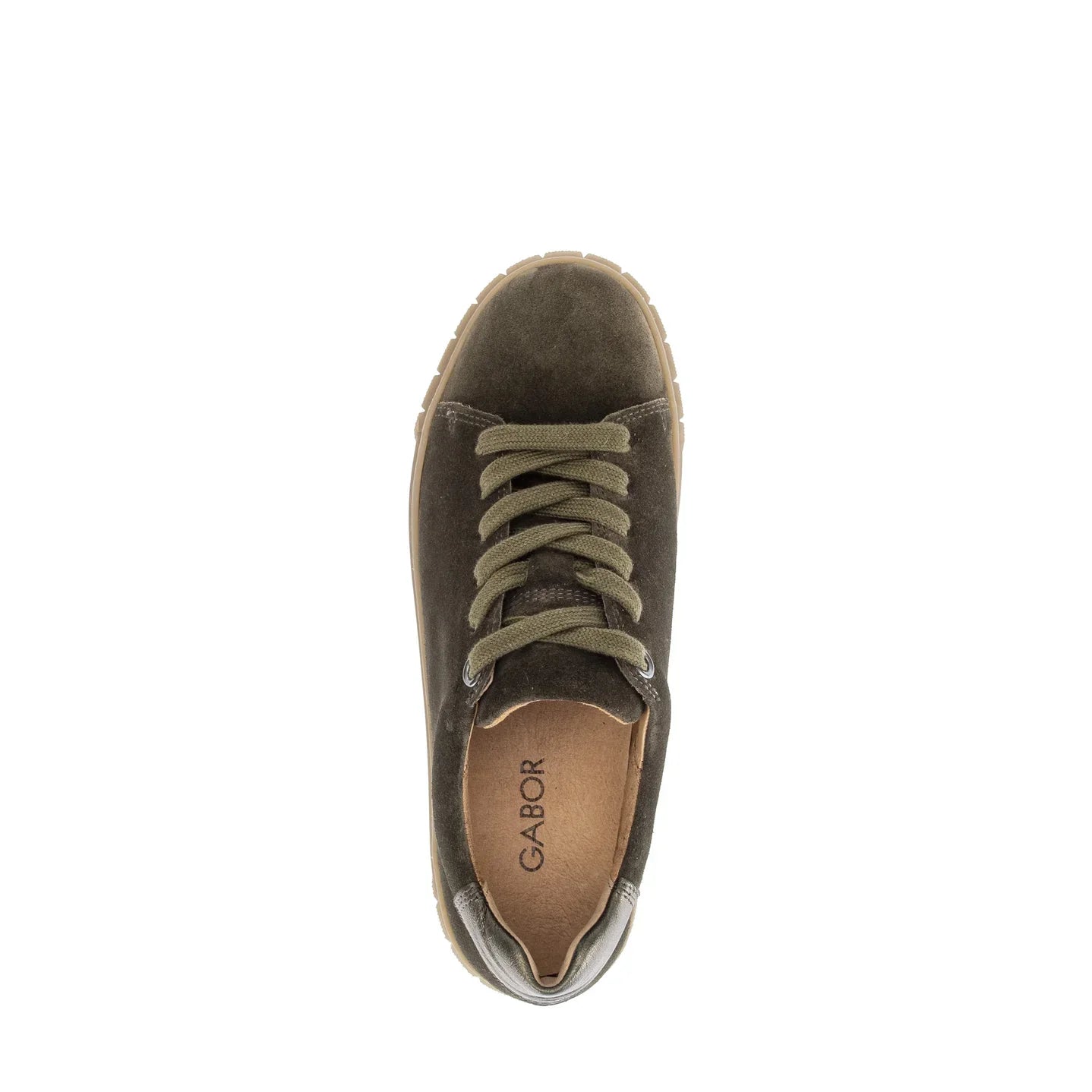Gabor Frida Sneaker Olive Suede
