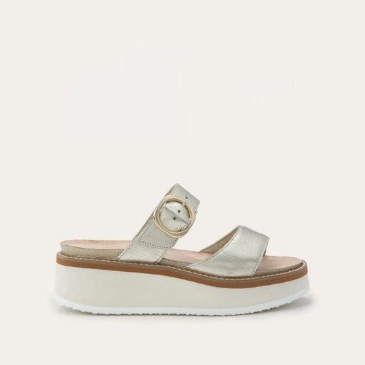 Naot Halvah Radiant Gold Leather