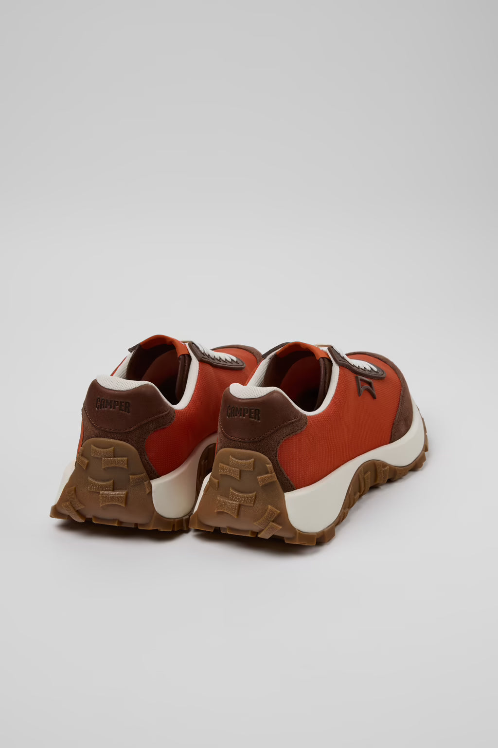 Camper Drift Trail Red/Brown Textile and Nubuck