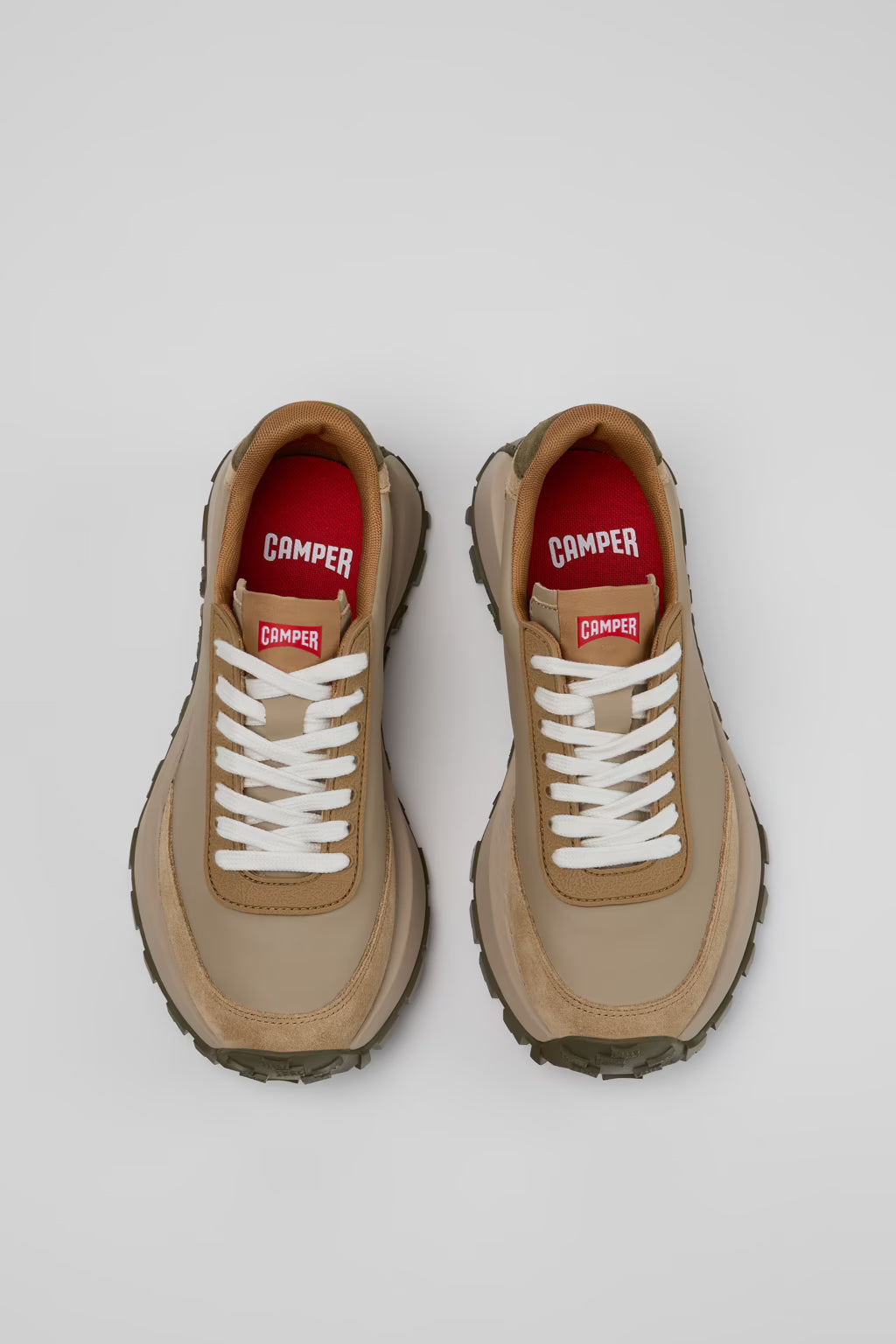 Camper Drift Trail Beige Leather/Nubuck
