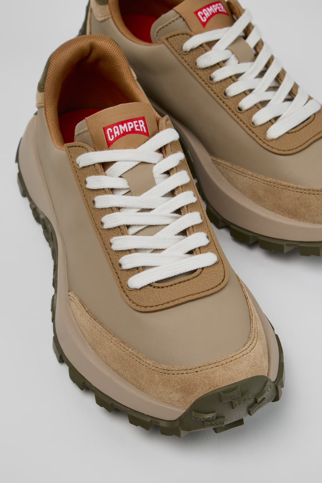 Camper Drift Trail Beige Leather/Nubuck