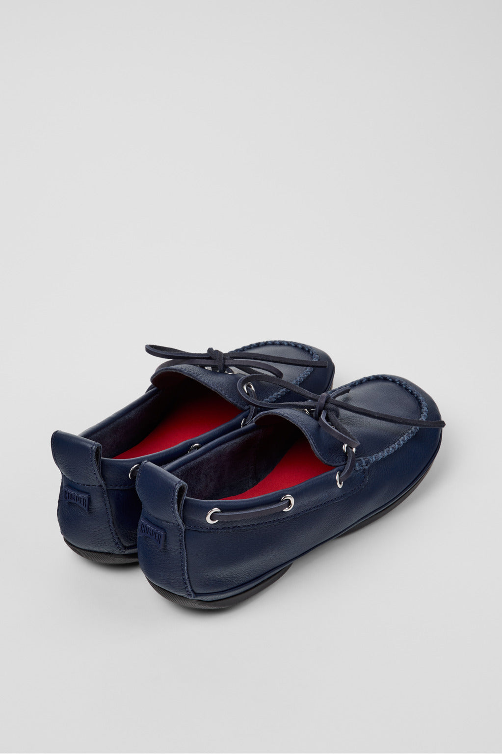 Camper Right Nina Moc Blue Leather – Footprints Ann Arbor