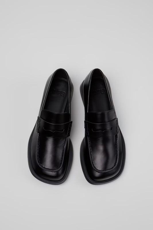 Camper Donna Black Leather Moc
