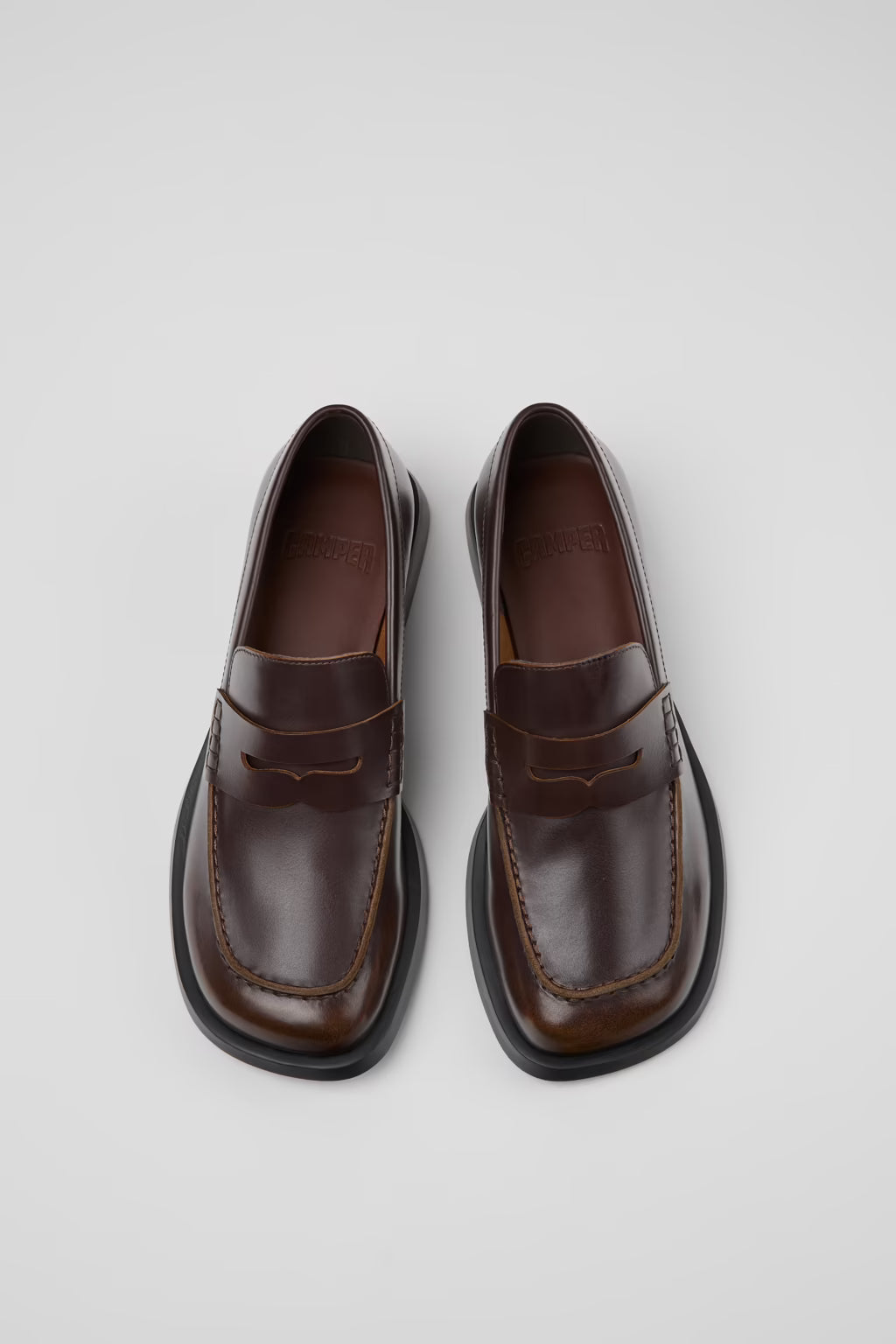 Camper Donna Brown Leather Moc