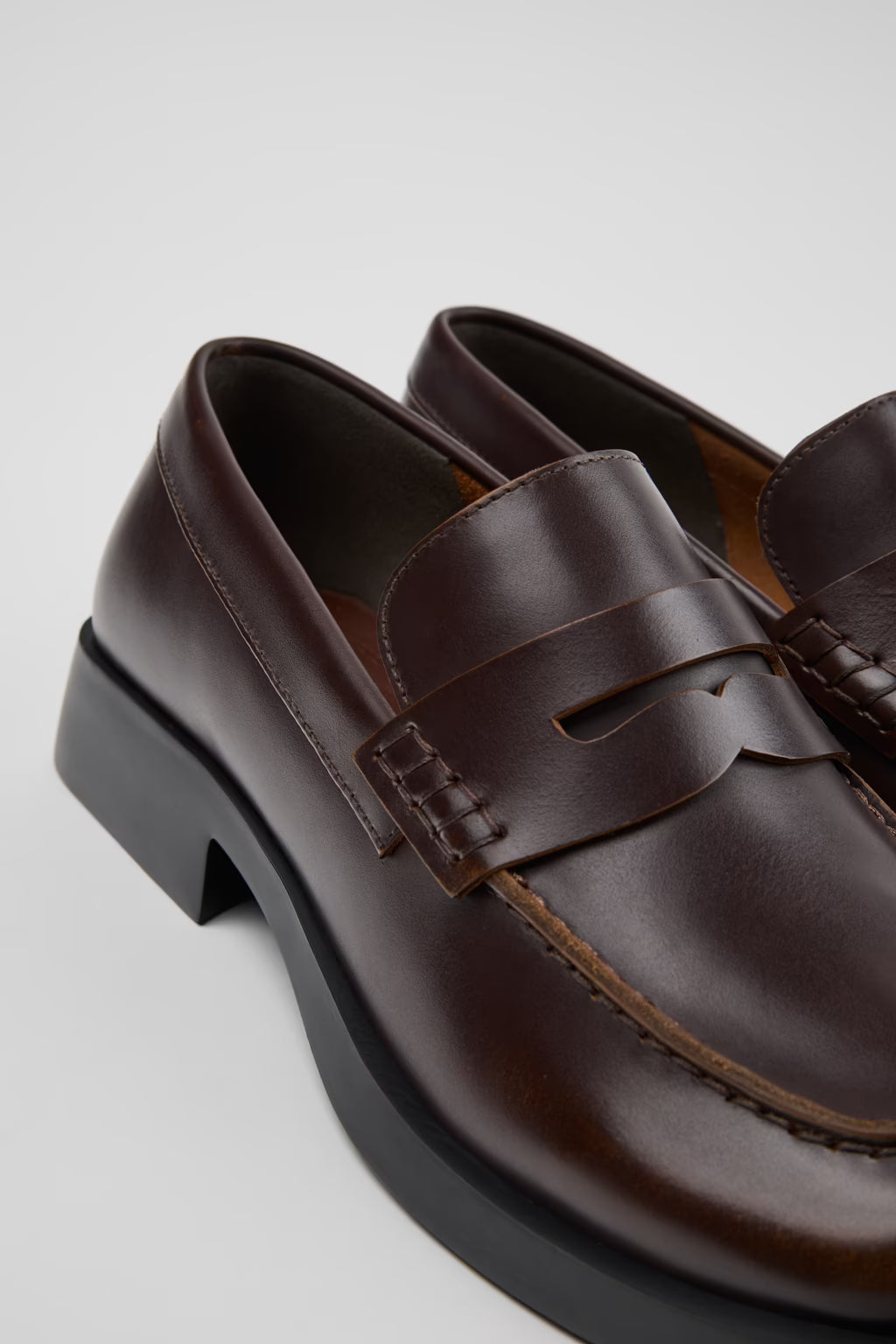 Camper Donna Brown Leather Moc