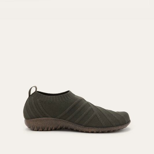 Naot Okahu Olive/Gold Sparkle Knit