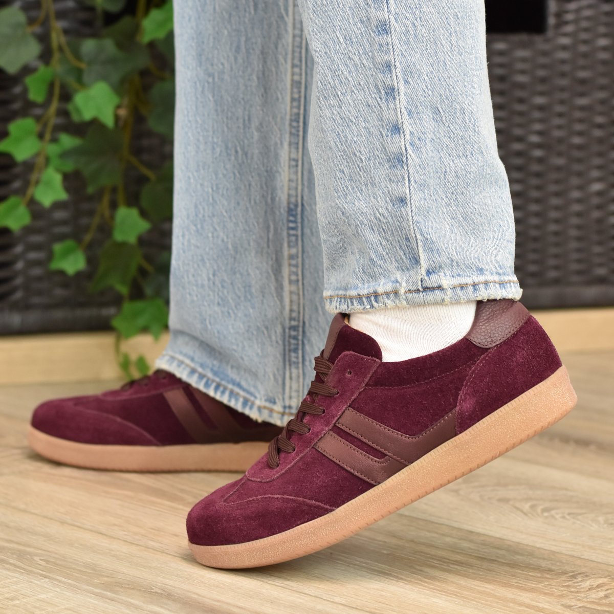 Gabor Retro Sneaker Mulberry