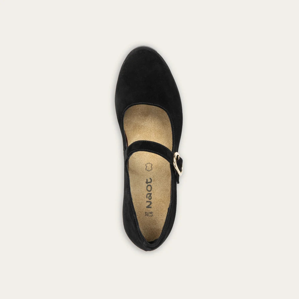 Naot Simile Black Suede