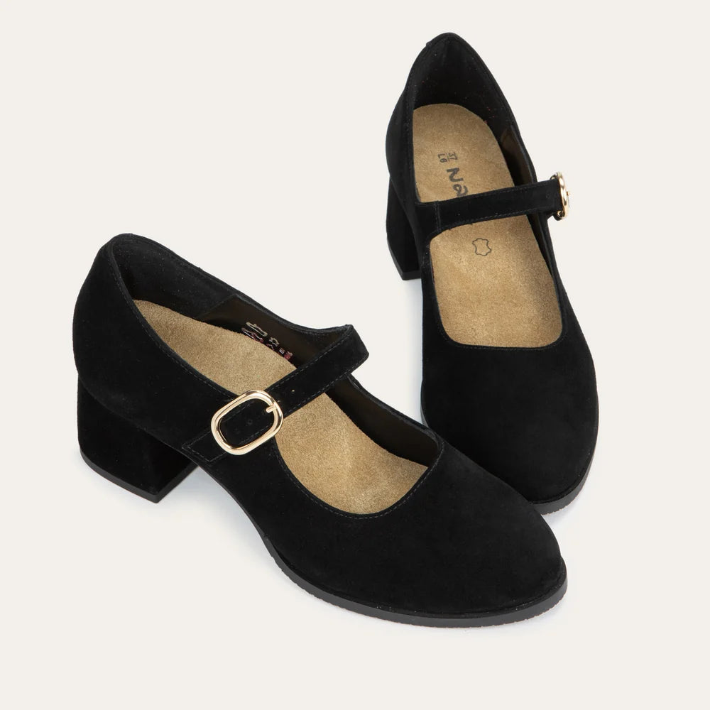 Naot Simile Black Suede