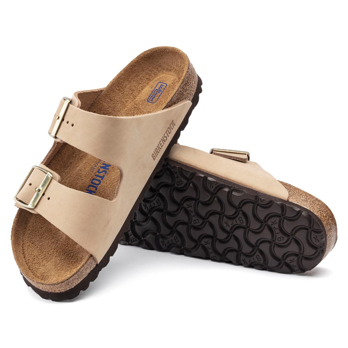 Birkenstock Arizona Sandcastle Nubuck Soft Footbed