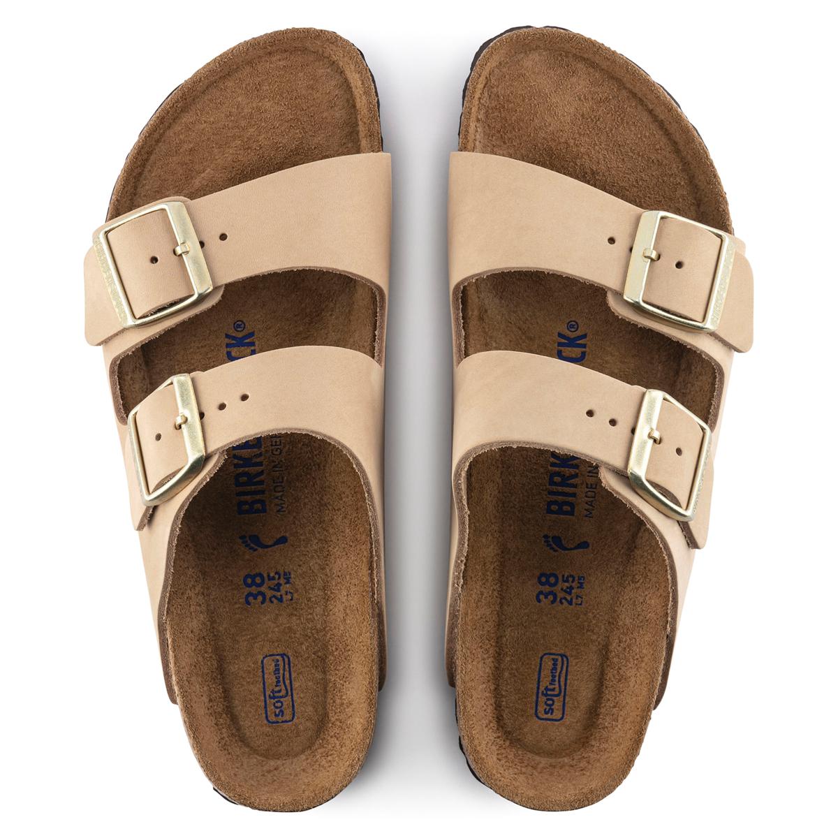 Birkenstock Arizona Sandcastle Nubuck Soft Footbed