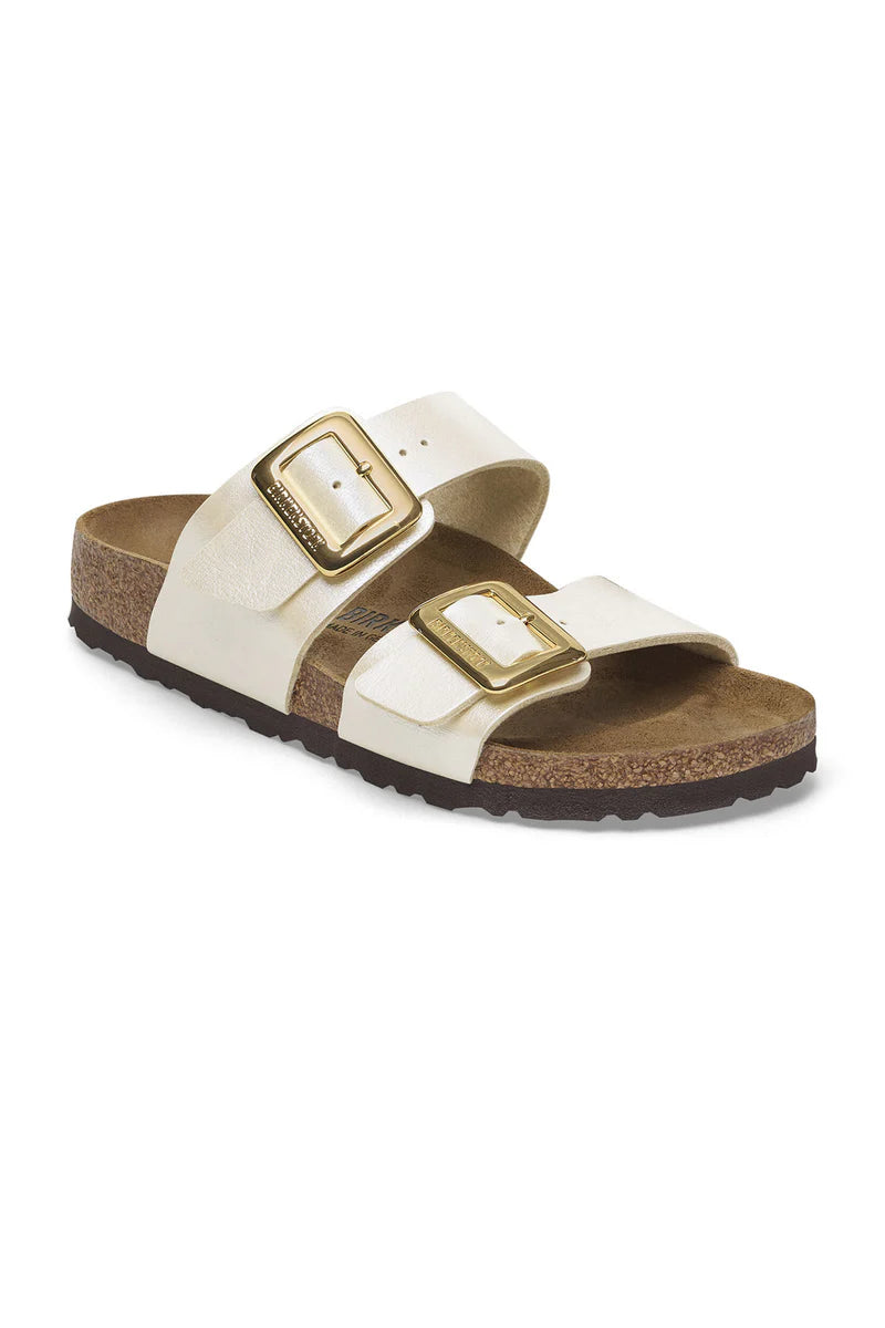 Birkenstock Sydney Luxe Buckle Graceful Pearl White