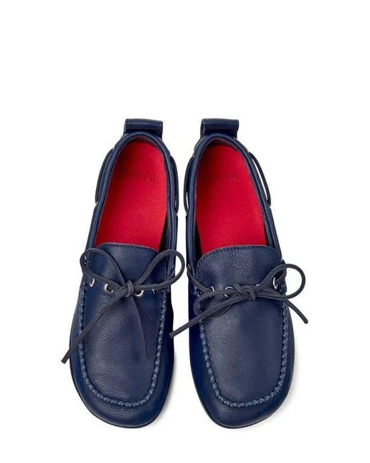 Camper Right Nina Ballet Moc Blue Leather