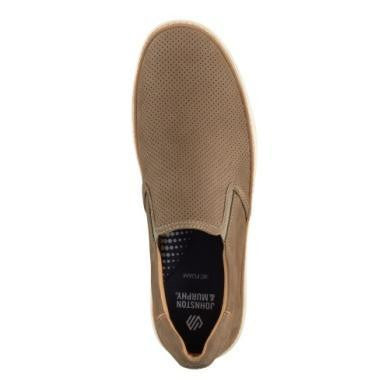 Johnston & Murphy McGuffey 2 Perfed Slip-On Taupe