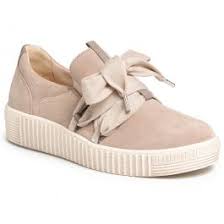 Gabor Bow Sneaker Silk Suede