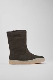 Camper Women's Peu Terreno Grey Nubuck/Wool