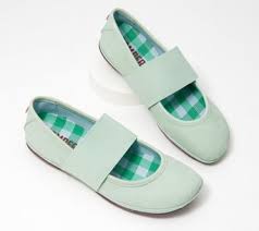 Camper Women's Right Nina Ballet Green Nubuck