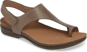 Dansko Reece Sandal Stone Waxy Burnished