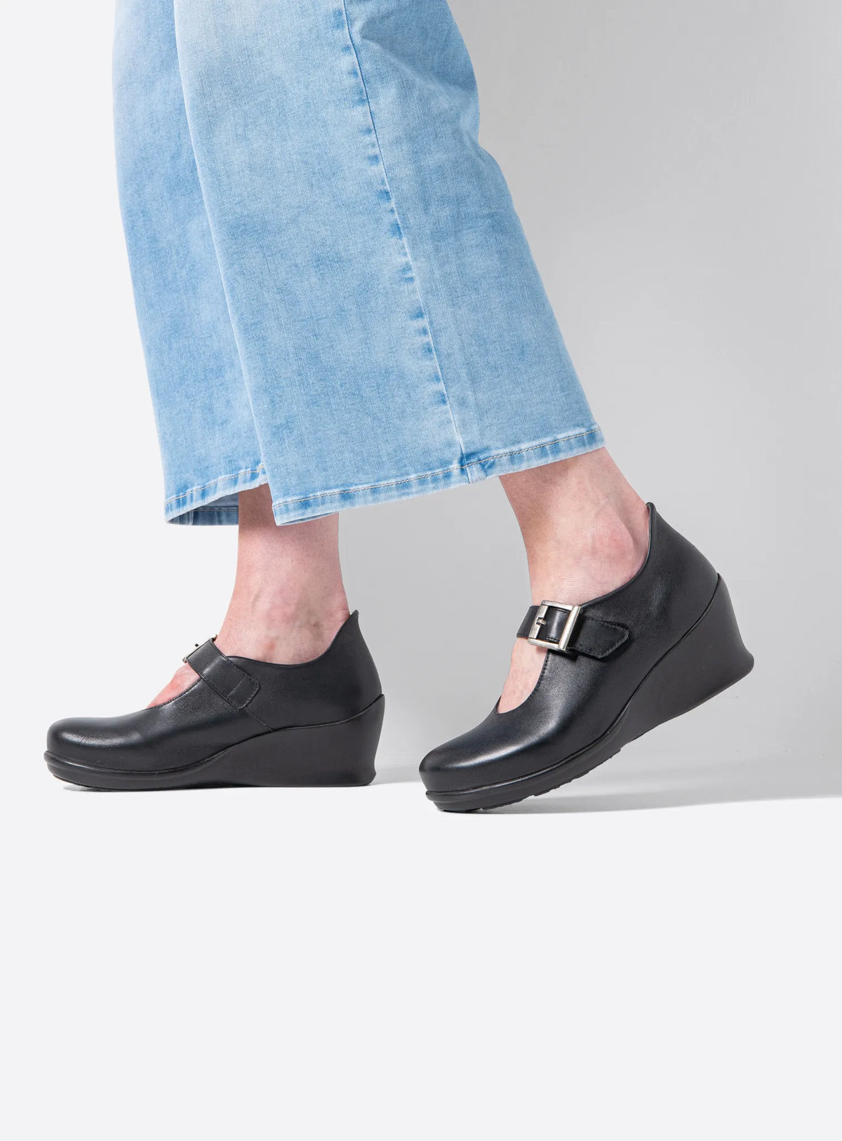 Wolky Tosca Black Leather